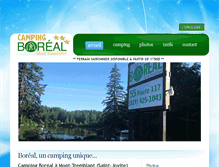 Tablet Screenshot of campingboreal.com